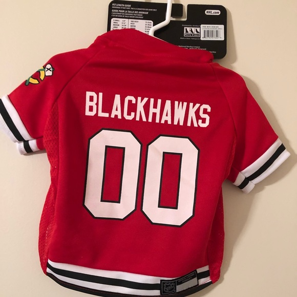 CHICAGO BLACKHAWKS NHL Pets First Licensed Dog Pet Hockey Jersey - Picture 1 of 7